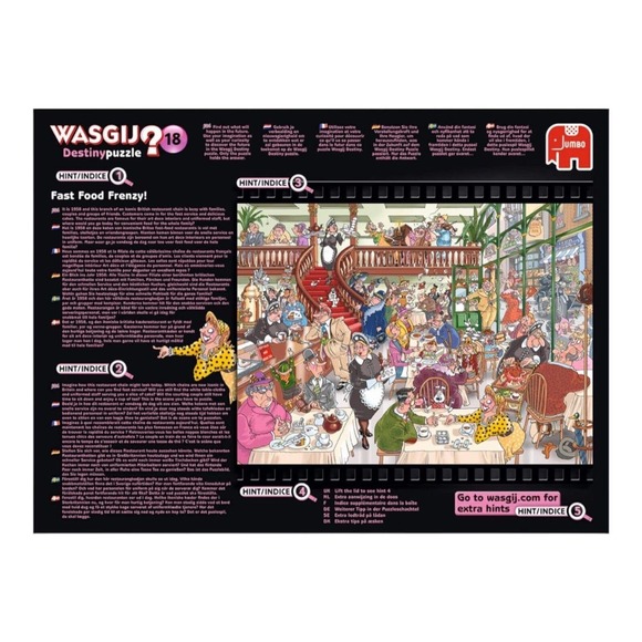 WASGIJ Destiny Puzzle 18 Fast Food Frenzy Toys for Ages 120 Multicolor 1000 - Picture 3 of 6